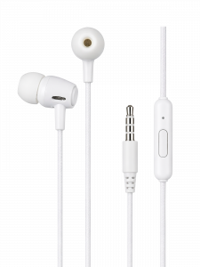 Орбита OT-ERG10 Белые наушники вакуум-гарнитура (3.5мм)